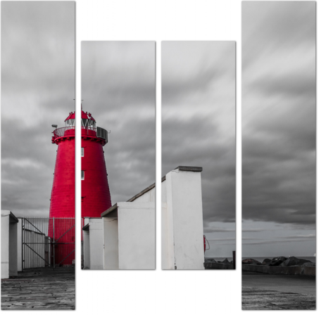 Красный маяк в Дублинском заливе