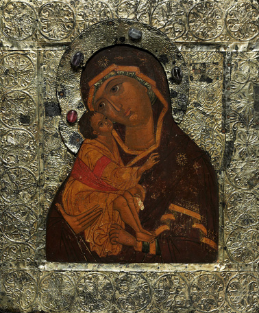Икона Б.М. Донская, ок.1650 г.