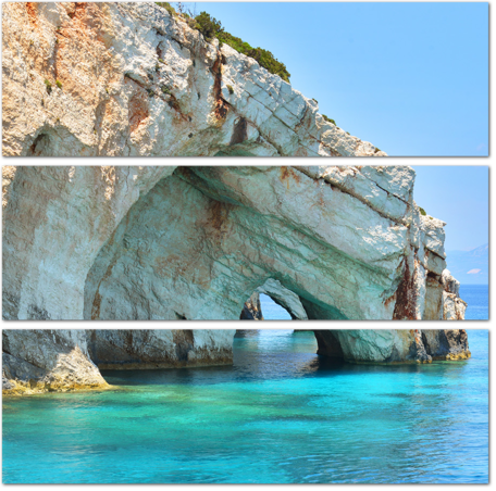 Голубые пещеры на остров Закинтос. Греция