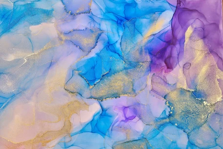 Разноцветные разводы красок