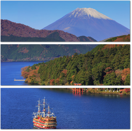 Озеро Аши или Асиноко с храмом Хаконэ