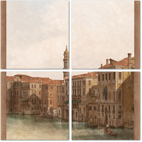 Вид с балкона на каналы Венеции