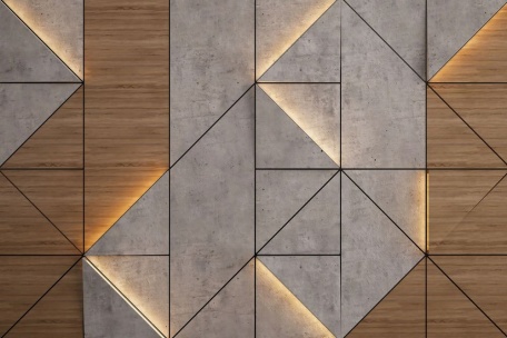 Текстура стены с геометрическим рельефом
