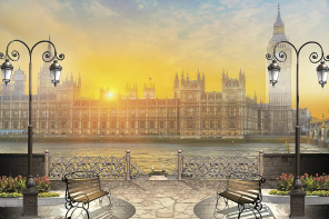 Вестминстерский дворец на закате