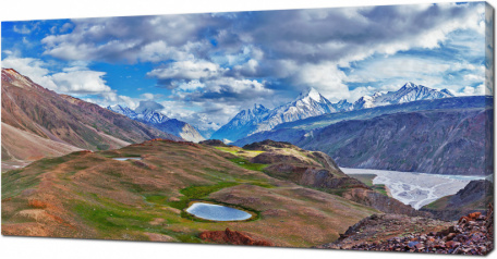 Гималайская панорама. Долина Спити, Химачал-Прадеш