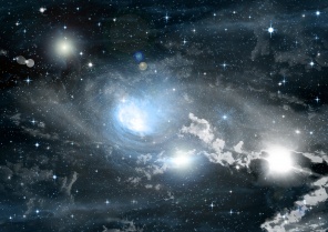 Звезды планеты и галактики в пространстве космоса