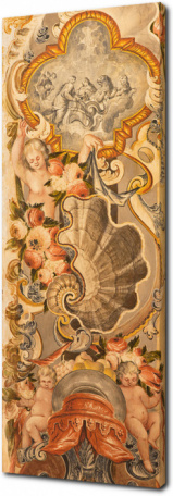 Фреска с ангелами в стиле барокко