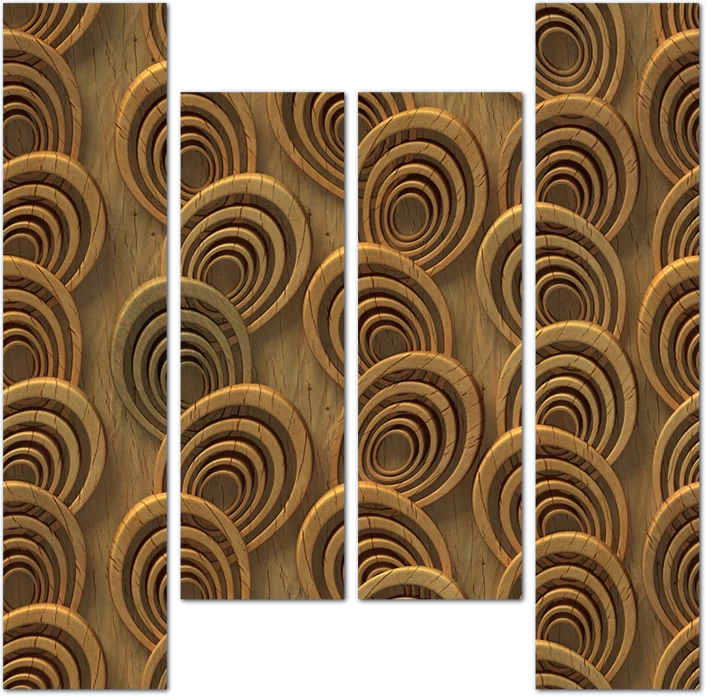 Деревянный орнамент 3D