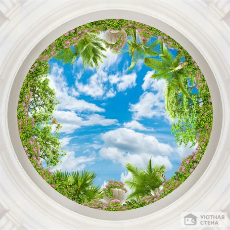 Купол с солнечным небом