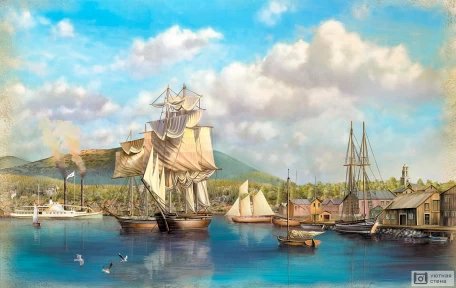 Корабли в бухте