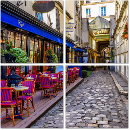 Уличное кафе в Париже. Франция