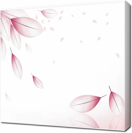 Опадающие розовые листья