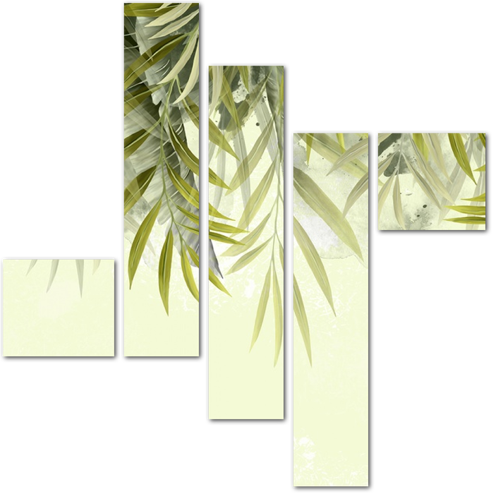 Свисающие плотные заросли пальм