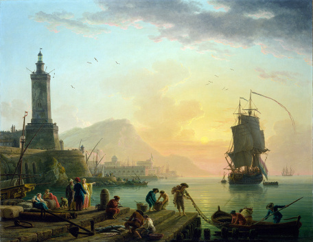 Клод Жозеф Верне — Спокойствие в средиземноморском порту