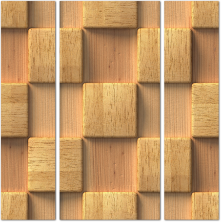 Деревянный 3D фон с квадратами