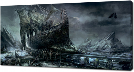 Деревянный корабль из Ведьмака