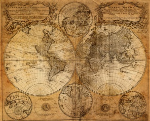 Старая карта 1746 года