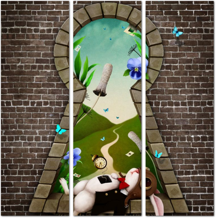 Кролик в замочной скважине - Алиса в Стране чудес