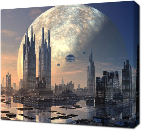 Город будущего на чужой планете