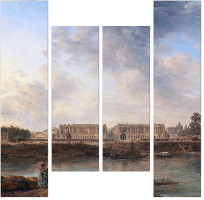 Александр-Жан Ноэль — Вид на дворец Людовика XV
