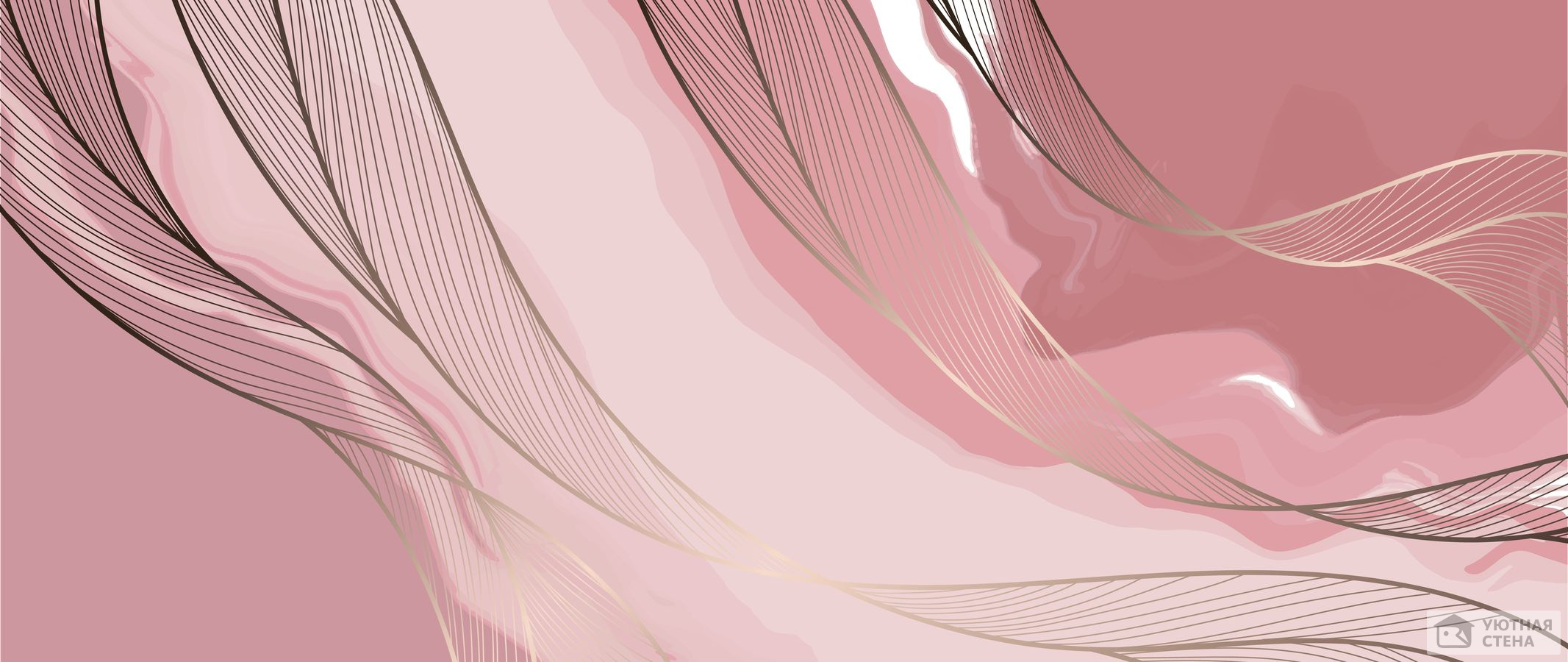 Летящий розовый мрамор
