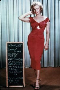 Мэрилин Монро в красном платье
