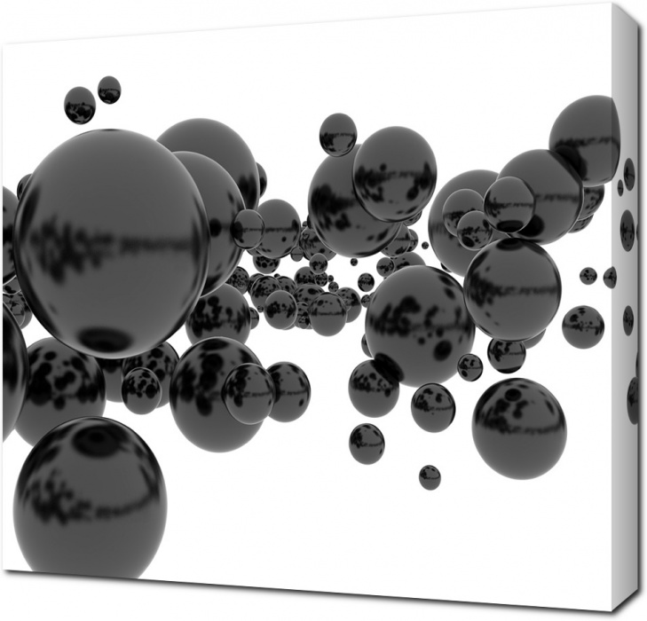 Черные 3D сферы