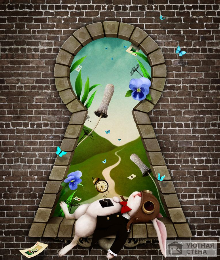 Кролик в замочной скважине - Алиса в Стране чудес