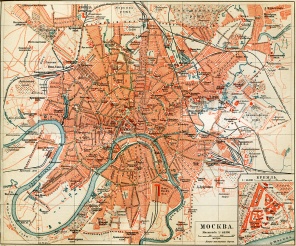 Уникальная карта Москвы 1896 года