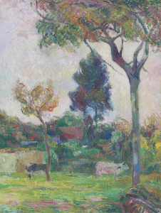 Поль Гоген - Равнина с коровами