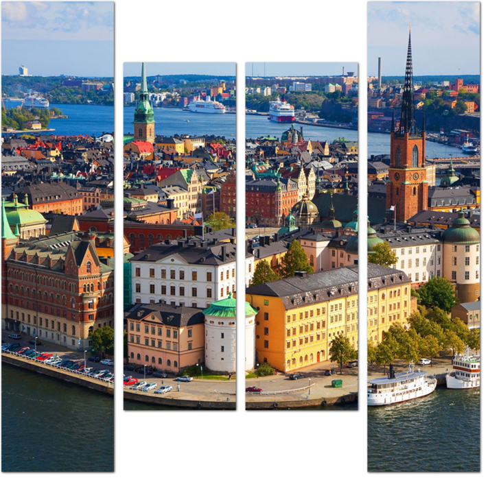 Панорама Стокгольма. Швеция