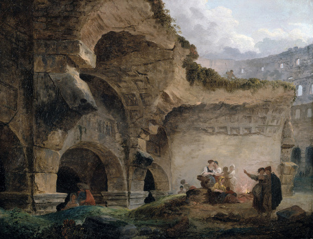 Юбер Робер — Прачки в руинах Колизея