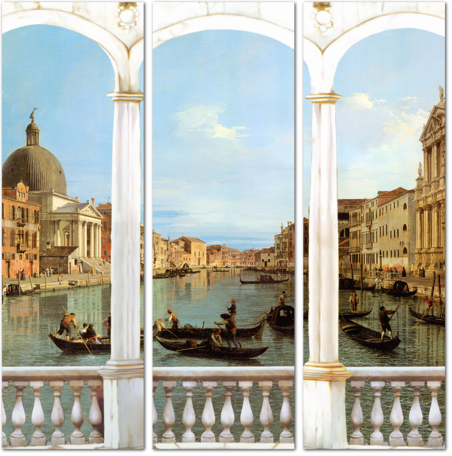 Балкон с видом на классическую Венецию