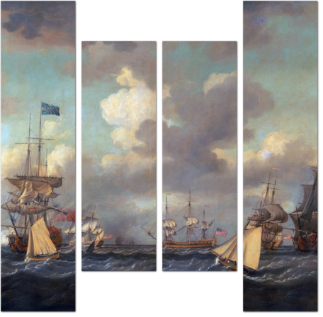 Доминик Серр — Английские корабли встают на якорь при свежем Бризе