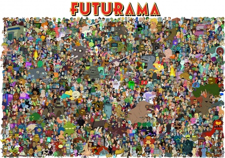 Множество персонажей Футурамы