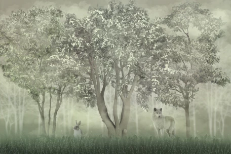 Утренняя лесная дымка