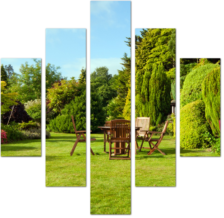 Английский сад в конце лета