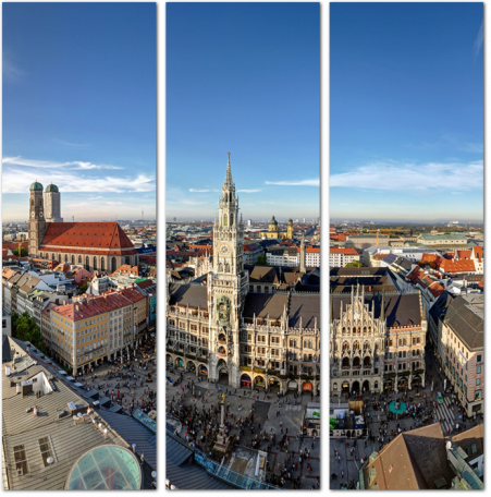 Панорамное изображение Мюнхена. Германия