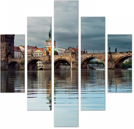 Карлов мост на Рассвете. Прага. Чехия