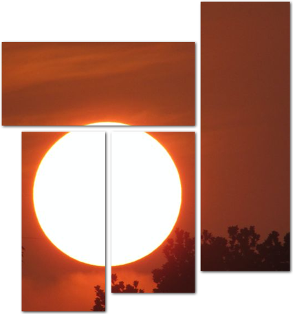 Ослепительный круг солнца