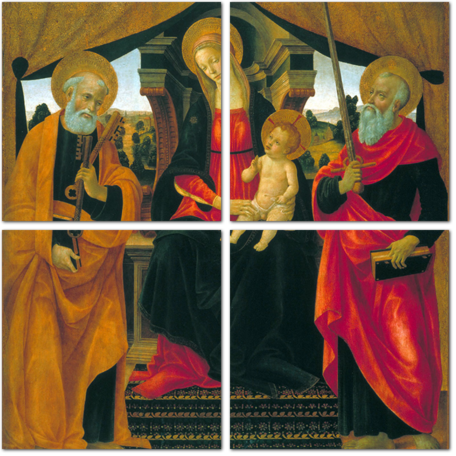 Винченцо Фредиани — Мадонна с младенцем между Святым Петром и Святым Павлом