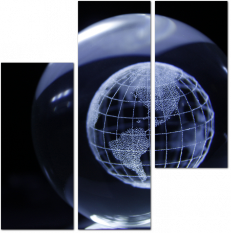 Модель земли в пузыре