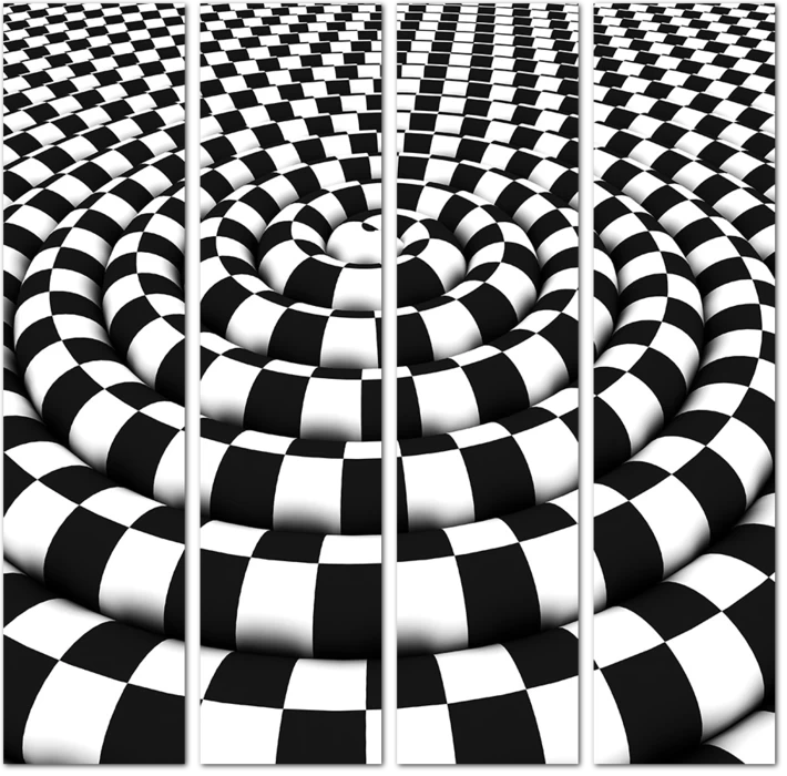 Черно-белая иллюзия 3D