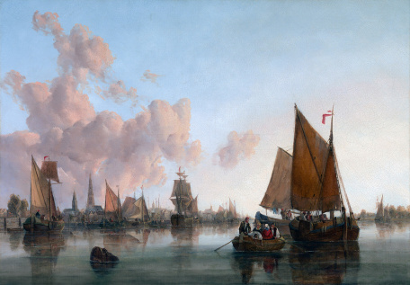 Джон Берни Кроум — Парусные лодки и баржи на голландском Лимане