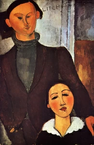 Амедео Модильяни - Портрет Жака и Берты Липшиц