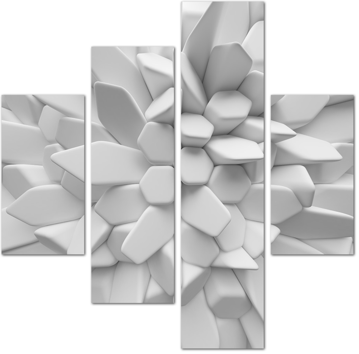 Белые 3D кристаллы