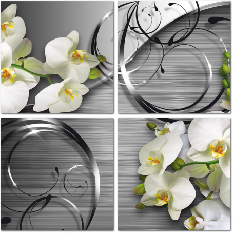 Орхидеи и металл 3D