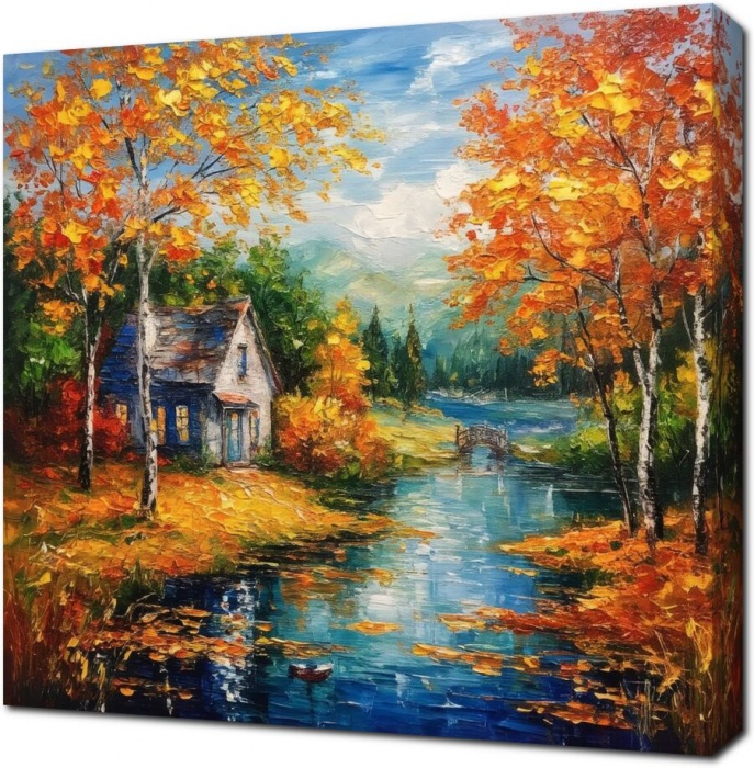 Пейзаж осени в живоиси