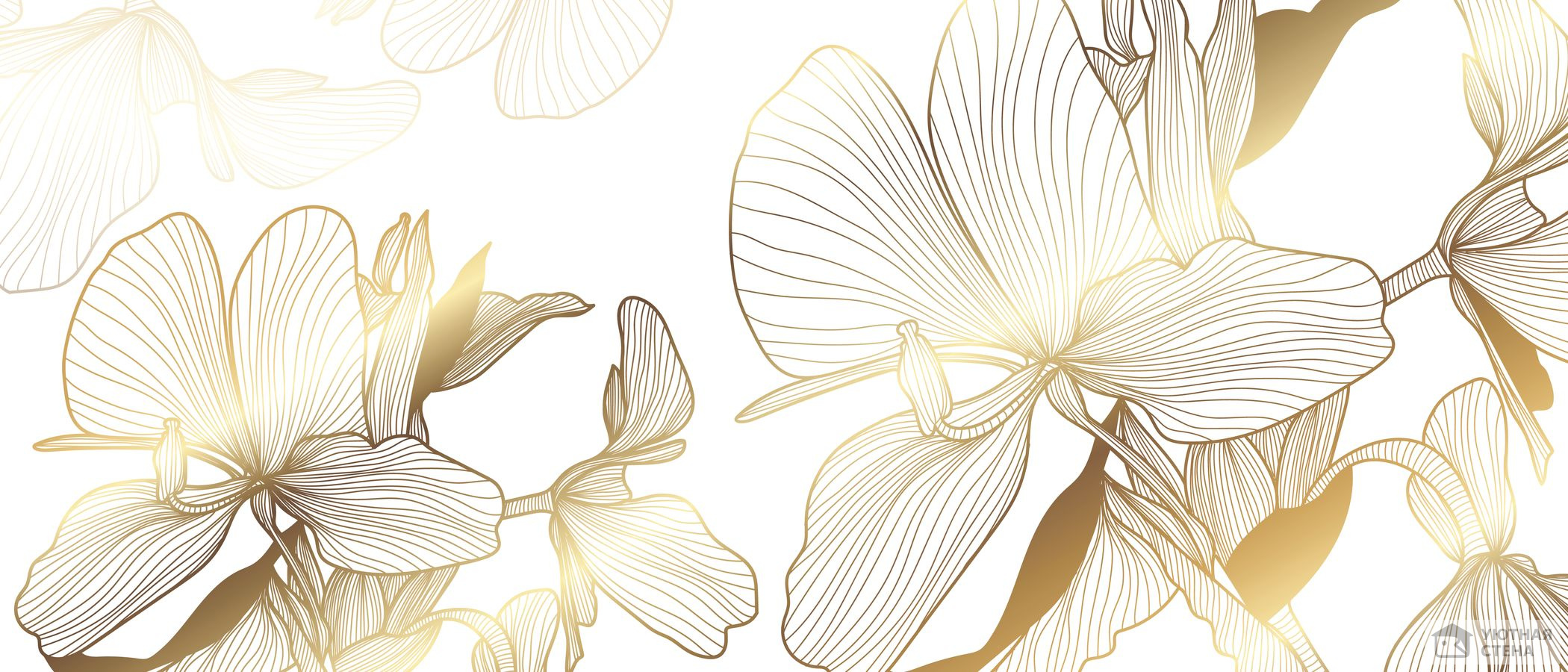 Золотые парящие орхидеи