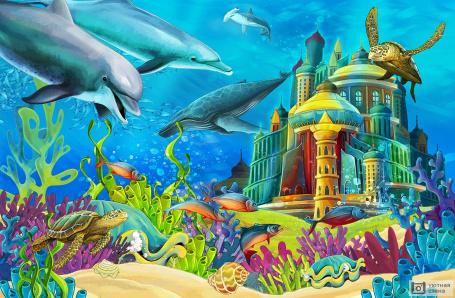 Рисунок подводного царства